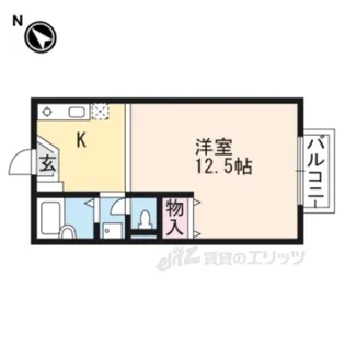 ブライトソレム【1階】の間取り
