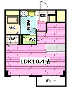サン ユニゾン【1階】の間取り