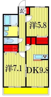 ドルファーズ【5階】の間取り