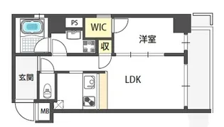イーストレジデンス【7階】の間取り