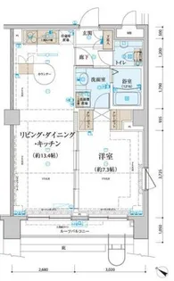 リヴシティ関内【8階】の間取り