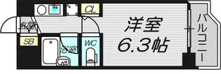 シンセリティ野中【3階】の間取り