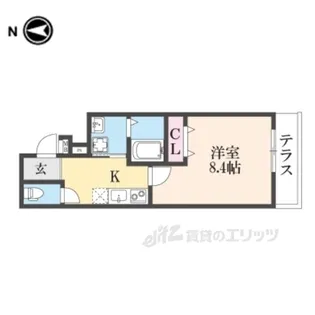 フジパレス神田南通2番館【1階】の間取り