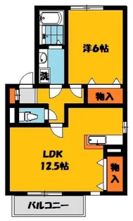 ディアクレストA【2階】の間取り