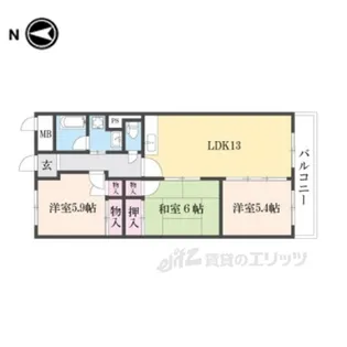 ブランカベルヴィル【3階】の間取り