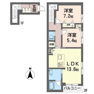 ザ サクラ【2階】の間取り