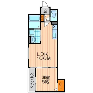 ラモーナ上野口【1階】の間取り