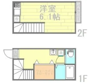アークシティ武里【1階】の間取り