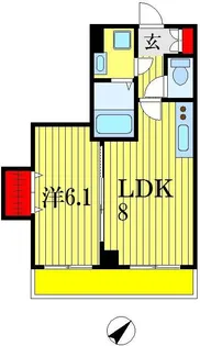 金太郎ヒルズ155【5階】の間取り