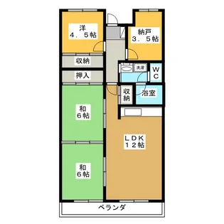 ホレスト【3階】の間取り