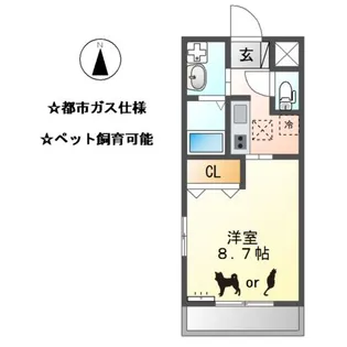 フォレストメゾン【1階】の間取り