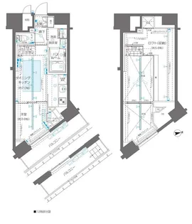ZOOM新宿御苑前【15階】の間取り