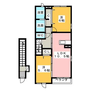 Brisa S(ブリッサ エス)【1階】の間取り