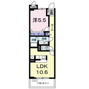 グリーンフォレスト【3階】の間取り