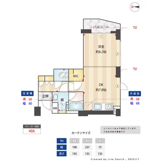 レジデンス新蒲田スクエア【9階】の間取り