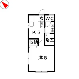 シェルハウスII【1階】の間取り