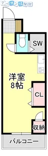 トーカンマンション医学町【7階】の間取り