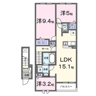 レジデンス・アスナロ【2階】の間取り