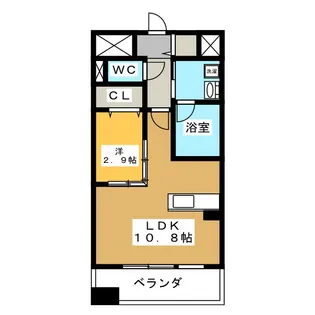 ポルタニグラ千種【9階】の間取り