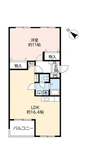 UR芦屋浜【15階】の間取り
