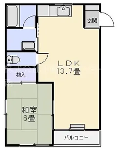 ハイツ150号A【1階】の間取り