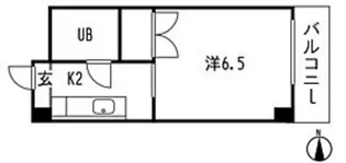 ヴェルディ曙【2階】の間取り
