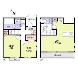 N’s SQUARE【2階】の間取り