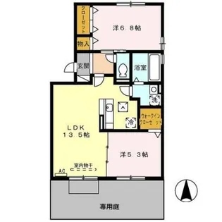 サンジュリア【1階】の間取り