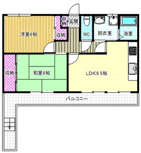 リビオ金剛【2階】の間取り