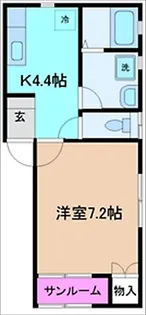 ル・レーブA棟【1階】の間取り