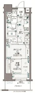 日神デュオステージ浅草三筋(ニッシンデュオステージアサクサミスジ)【11階】の間取り