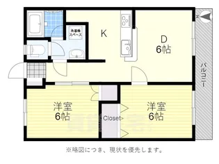 第2コーポ石井【3階】の間取り