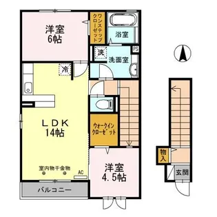 サンフラワーY【2階】の間取り