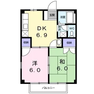 パフィオハウス【2階】の間取り