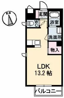 アンシャンテ厚生【3階】の間取り