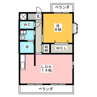 ベルフォーレ弐番館【2階】の間取り