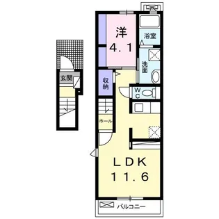 ハイビスカス【2階】の間取り