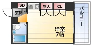 スカイハイツ【2階】の間取り