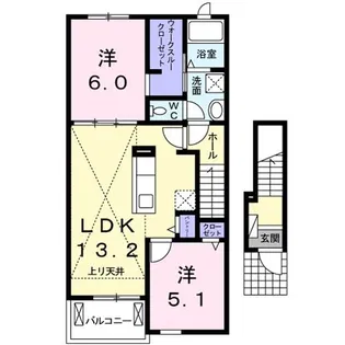 アルタイルII【2階】の間取り