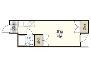 パラドール廿日市佐方【4階】の間取り