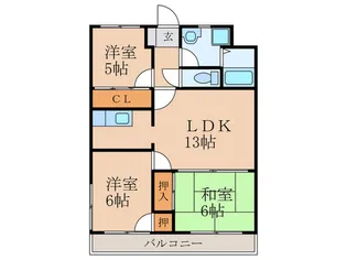 プレアール新飯塚【4階】の間取り