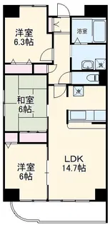 サンスカイ【4階】の間取り