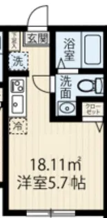 ラフィーネ生田III【1階】の間取り