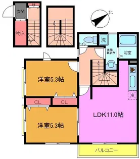 ルクールの間取り
