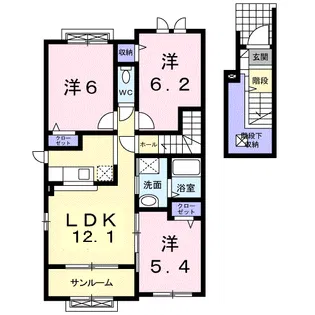 ソアブランセ【2階】の間取り