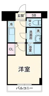 N-Flats武蔵中原駅前【3階】の間取り