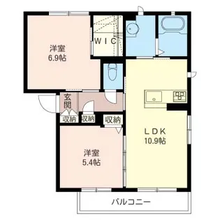 Parcvert(パルクヴェール) F 館【1階】の間取り