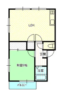 ヴィラレークサイド【1階】の間取り