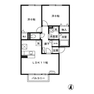 グランメールあおば通【1階】の間取り