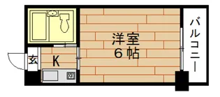 レアレア 九条51番館【8階】の間取り